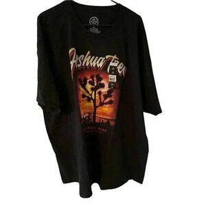 ODM designer T-Shirt: JOSHUA TREE NATIONAL PARK,California USA, black,size 3 Xl